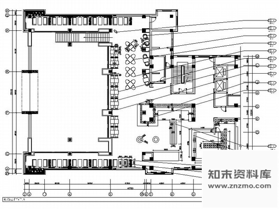 施工图盐城国家技工学校现代自助餐区装修施工图