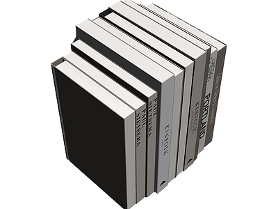 书架上的书籍组合