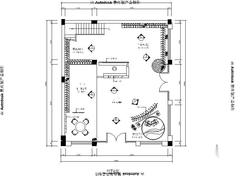 某家庭展览专卖装修施工图