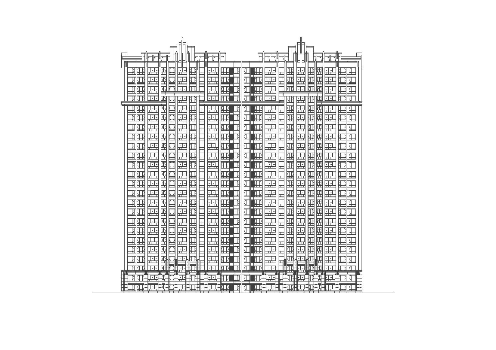 [江苏]苏州欧陆风格居住区建筑施工图设计（天华设计）