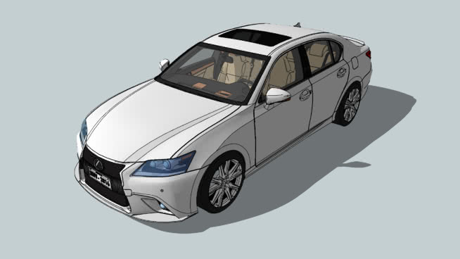 Lexus es 350 - 2016 - interior in wood and leather Beige - V6 3.5 - white - 2016 - version of the Brazilian market 旅行轿车 汽车 跑车 赛车 面包车