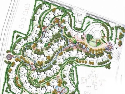 成都花园小区全套景观方案（3） 居住区景观