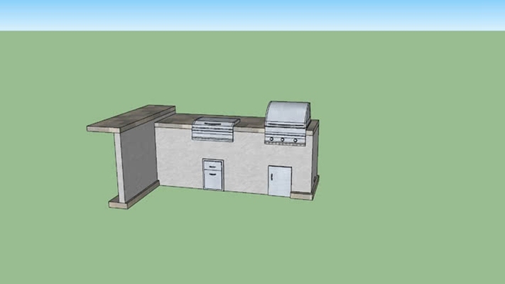 灶台 草图大师模型