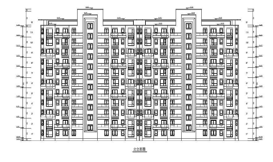 [江苏]园林式布局小高层及多层住宅建筑设计方案图（含...