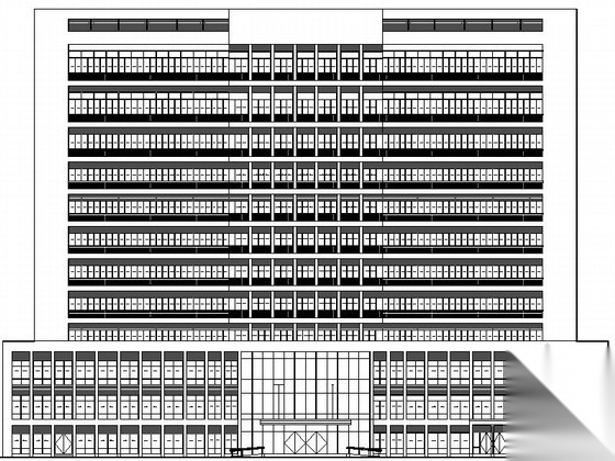 [四川]某十二层人民医院门诊住院部灾后重建建筑施工图