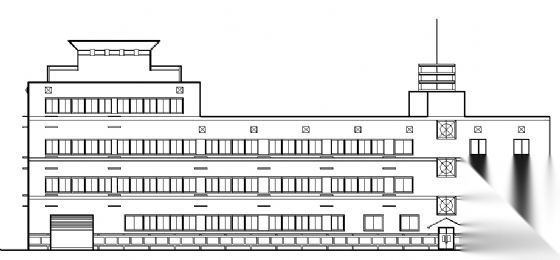 某四层综合办公楼建筑方案图