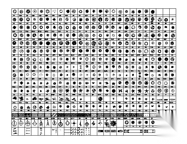 数百种CAD平面树图例