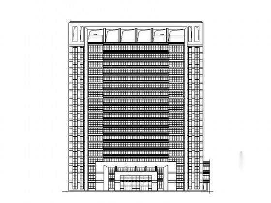 [台州]某县人民医院十九层病房综合楼建筑施工图