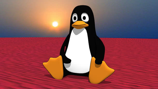 3D卡通人物企鹅Linux 美女 毛绒玩具 玩具 演出 虎鲸