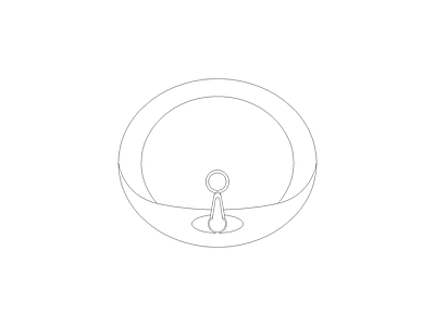 卫浴设施 现代简约洁具模型图块