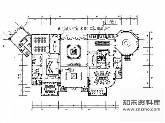 施工图大连西班牙风情售楼处室内装修图含效果
