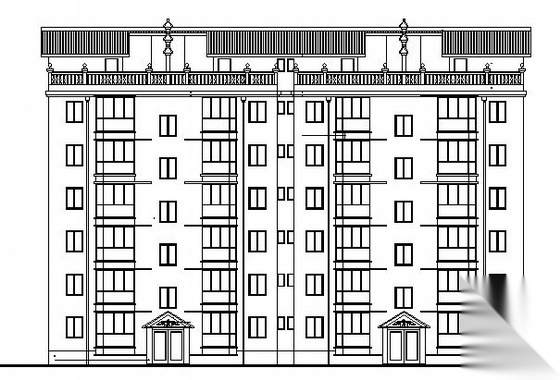 [毕业设计]某小康型单元式六层砖混住宅楼建筑施工图