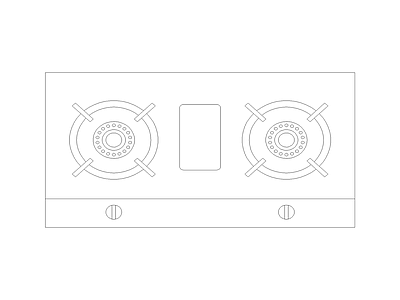 厨房设施 现代家具图块别墅家具图块施工图