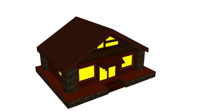 木屋式住宅 数字时钟 其他 盒子 监视器 宝丽来相机