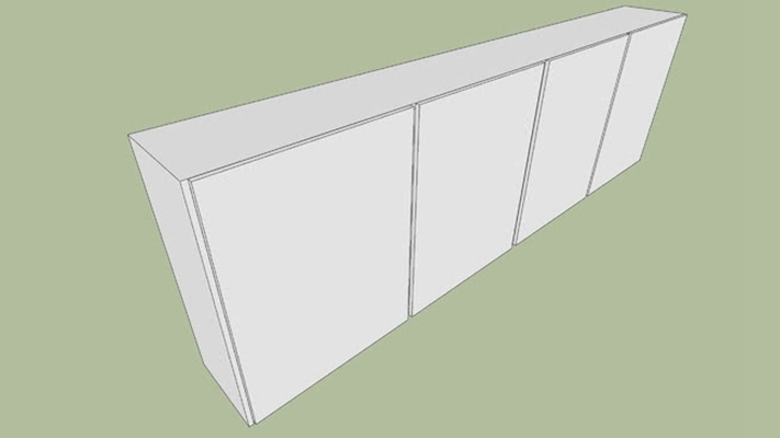 收纳柜 草图大师模型