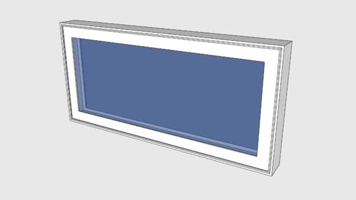 平开窗 草图大师模型