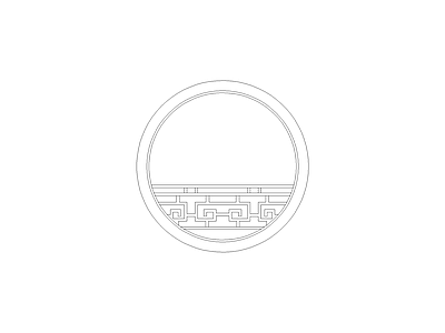 格栅装饰构件 中国风模块集