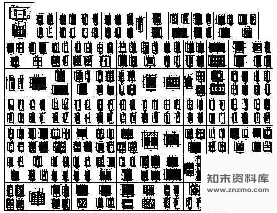 图块/节点各类装饰门集