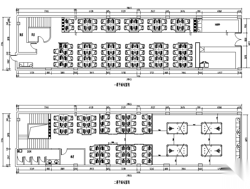 英伦风网吧网咖室内空间设计施工图（附效果图）