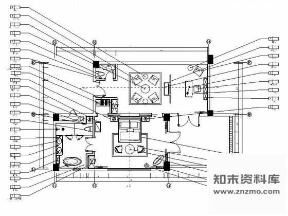 施工图西藏民族特色舒适自然标准酒店客房室内施工图