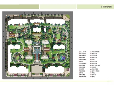 新亚洲风居住区景观_中冶德贤公馆景观方案 居住区景观