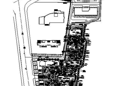 济南小区施工图套图 居住区景观