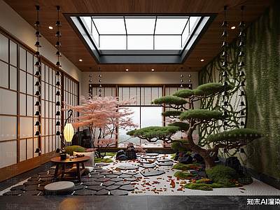 新中式室内景观