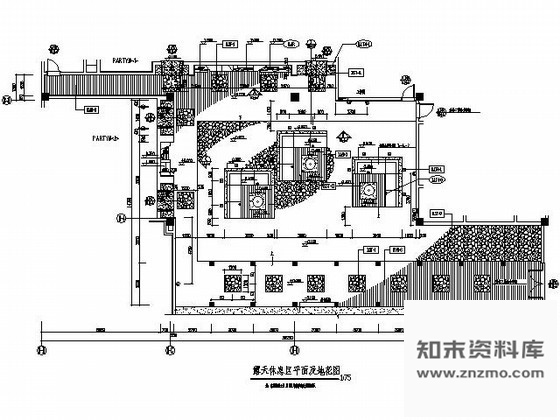 施工图酒店露天休息区施工图