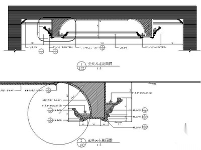 [北京]豪华欧式四居室样板房施工图 平层