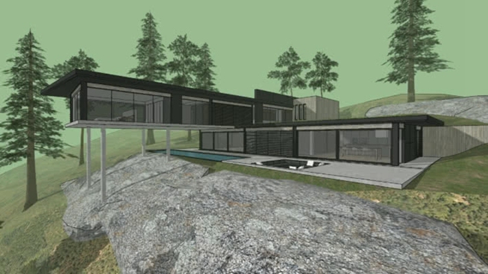 独栋别墅 草图大师模型