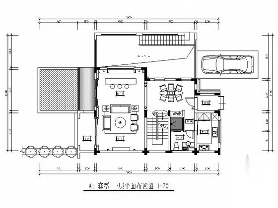 [三亚]原创精品古典三层别墅样板房室内CAD装修图（含效...
