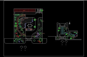 小院绿化CAD图纸