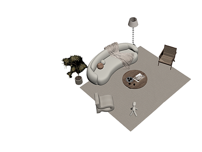 现代风格客厅组合