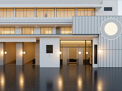 现代售楼处建筑