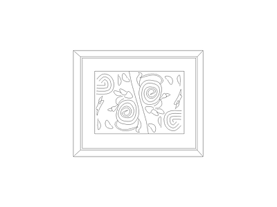挂画 金螳螂标准图块施工图平面图块