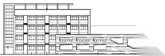 浙江某大学四层行政办公楼建筑施工图