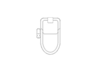 现代风格家装动态图块平立面带遮罩 马桶