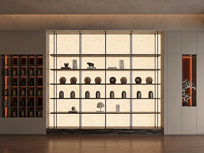 大型展示柜茶馆