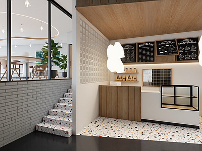 现代奶茶店