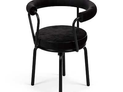 黑色现代扶手椅