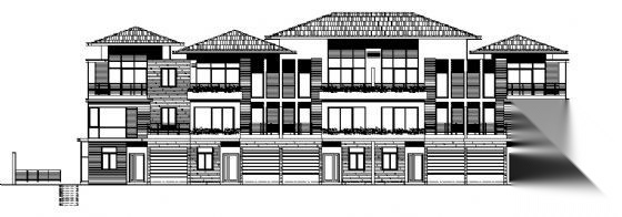 丹堤A区8号楼建筑施工图