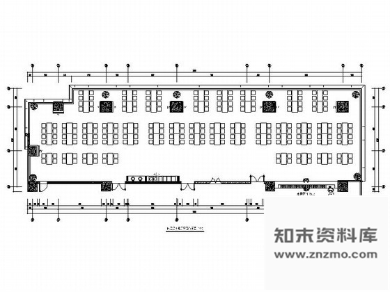 施工图某公司办公楼员工餐厅装修图