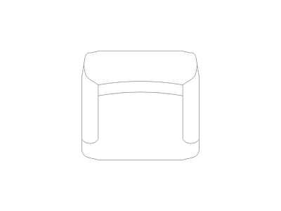 沙发 平立面图图块平面图块