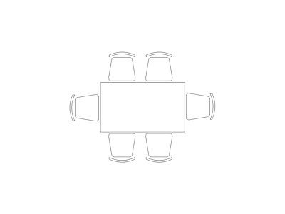 桌椅 现代家具图块别墅家具图块施工图