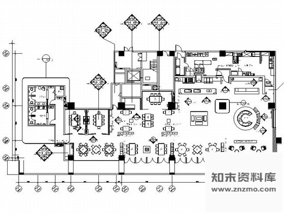 施工图深圳巴西烤肉餐厅室内设计施工图含实景