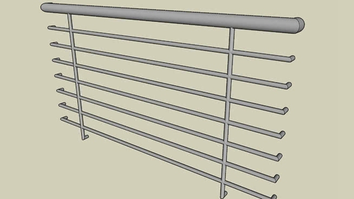 栏杆 草图大师模型