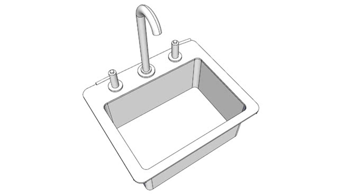 水槽 草图大师模型