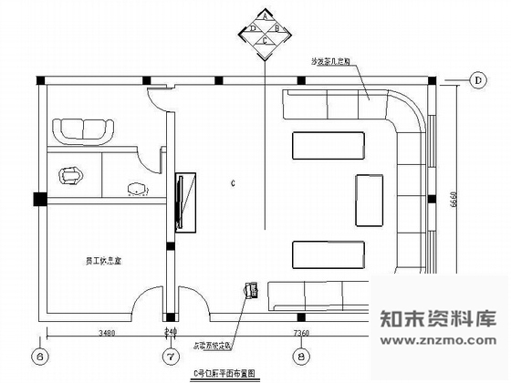 施工图豪华KTV空间装修图包厢及大厅