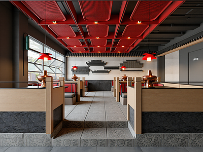 工业风中餐厅