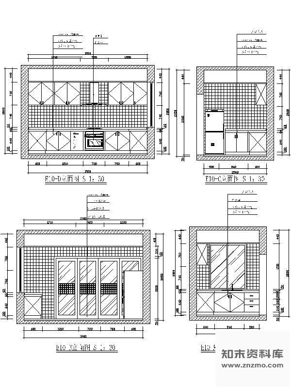 图块/节点常用厨房立面图